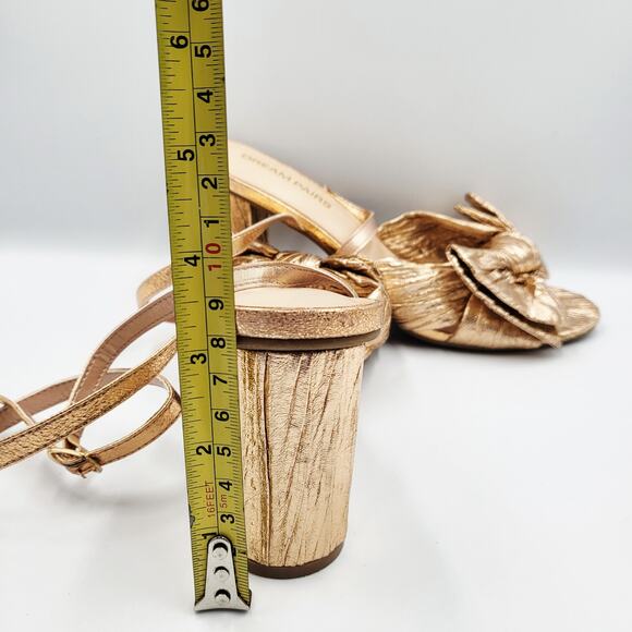 DREAM PAIRS Bow Knot Champaign Pink Ankle Strap Heeled Sandals Women's Size 9 - Picture 12 of 12